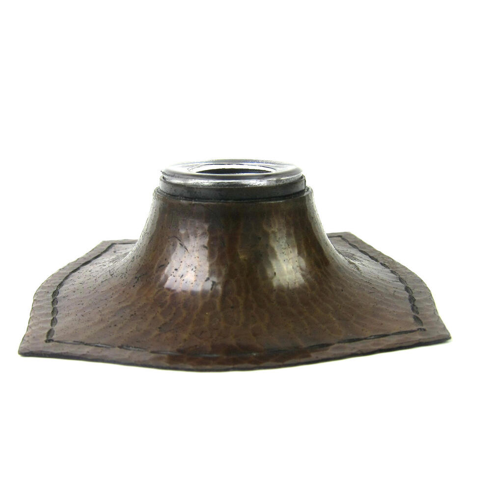 Antique Roycroft Hammered Copper Ink Well Arts & Crafts Mission Unsigned c 1920 - Picture 4 of 11
